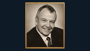 Formal portrait of the author's father, whose life and work inspired the memoir Tobacco Run.