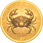 Cancer zodiac medallion
