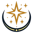 Star rising above a crescent moon symbolizing wonder, meaning, and a larger perspective on life.