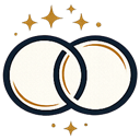 Two interlocking circles symbolizing connection, understanding, and healthy relationships.